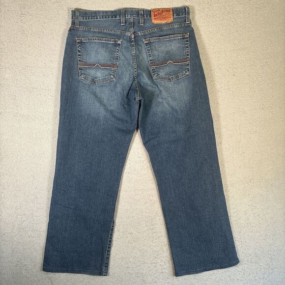 Vintage Lucky Brand Jeans Men’s Size 34R Classic Fit Medium Wash Wide Leg Y2K - Picture 7 of 11